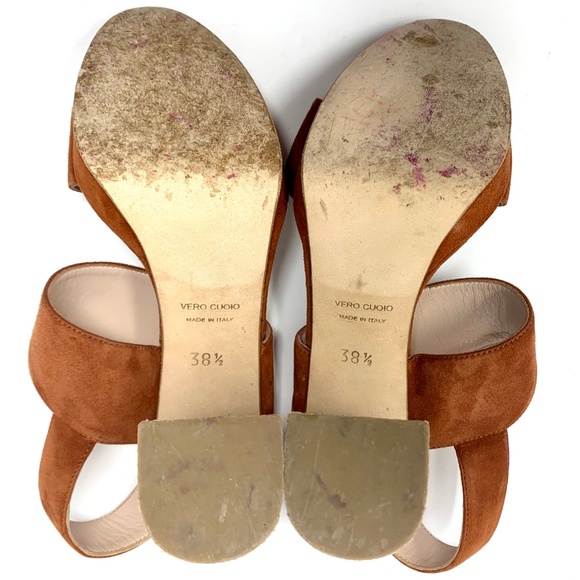 Barneys New York Suede Ankle-Strap Platform Sandal - Picture 8 of 8